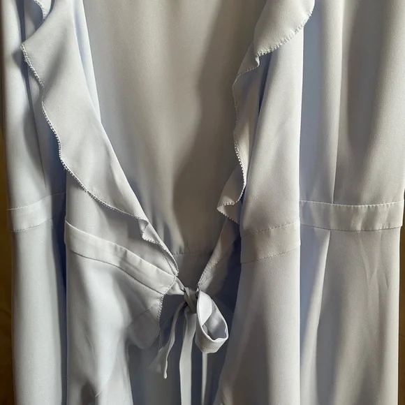 Aritzia blue Wrap Mini Dress - Picture 8 of 10